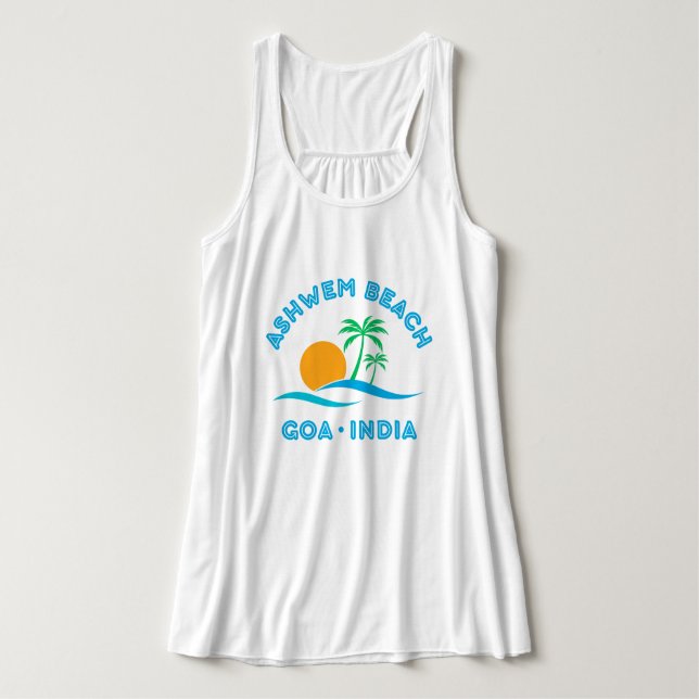 ASHWEM BEACH-GOA INDIA TANK TOP (Design Vorderseite)