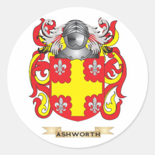 Ashworth Wappen (Familienwappen) Runder Aufkleber