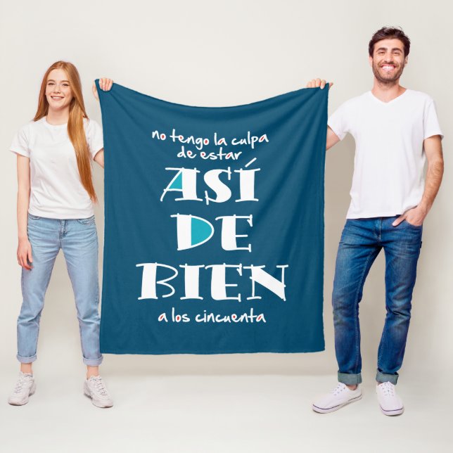 Así de bien a los 50 fleecedecke (Beispiel)