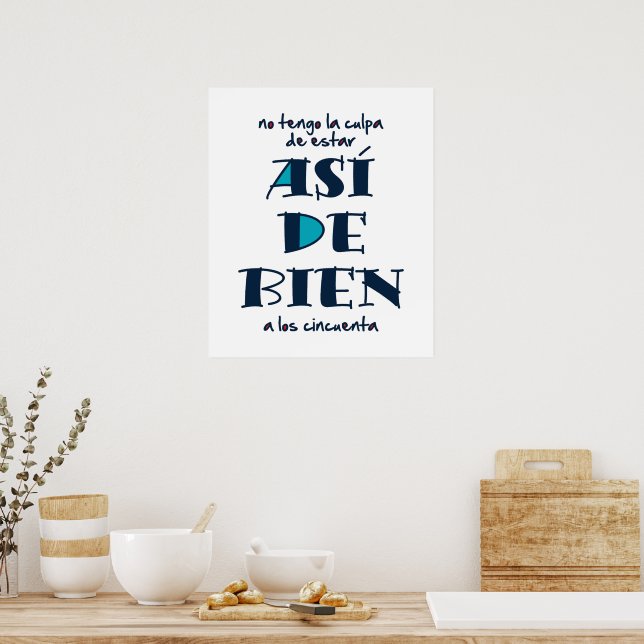 Así de bien a los 50 poster (Küche)