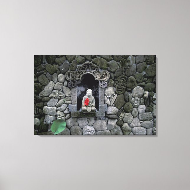 Asia, Indonesia, Bali. A shrine of Buddha Leinwanddruck (Vorderseite)