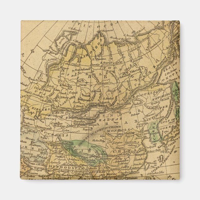 Asia Map von Worcester Magnet (Vorne)