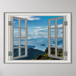 Asia Mountains Phantastisch View Fab Ocean Poster