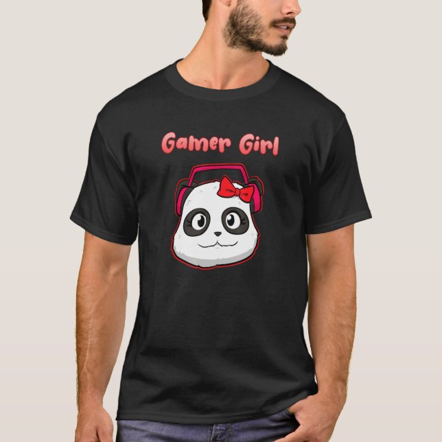 Asia Niedliche Liebe Panda Pun Bear Gaming Gamer G T-Shirt (Vorderseite)