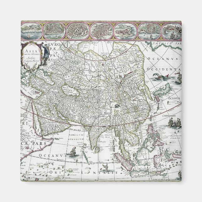 Asia noviter delineata, 1617 magnet (Vorne)
