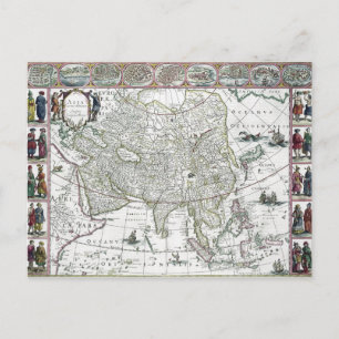 Asia noviter delineata, 1617 postkarte