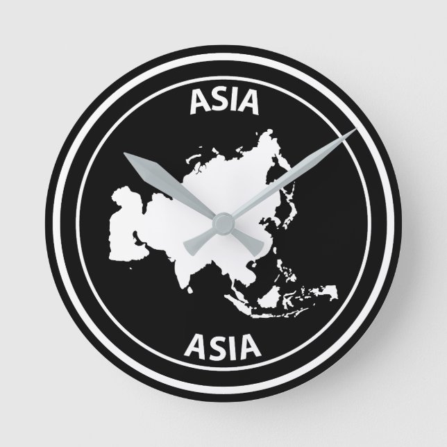 Asia Runde Wanduhr (Vorderseite)