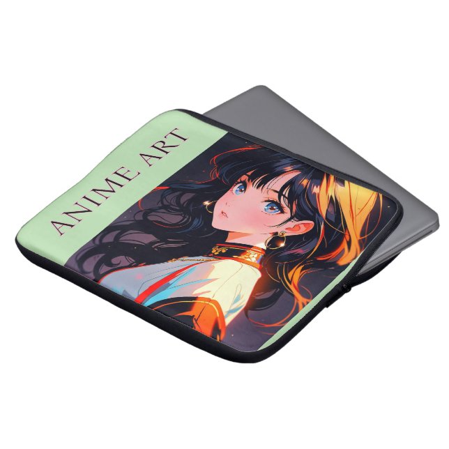 Asian anime cute girl designトートバッグ laptopschutzhülle (Vorne Oben)