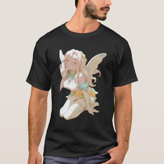 Asian Anime Japanese Niedlich Girl T-Shirt (Vorderseite)