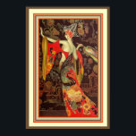 Asian Art Deco Poster 13 x 19<br><div class="desc">Farblich Atemberaubend, asiatisches Art Deco Poster 13 x 19</div>