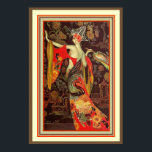 Asian Art Deco Poster 13 x 19<br><div class="desc">Farblich Atemberaubend,  asiatisches Art Deco Poster 13 x 19</div>