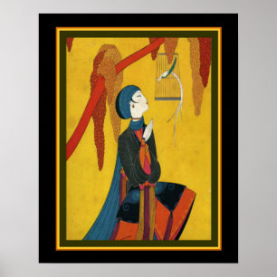 Asian Art Deco Print by Frank Mackintosh 16x20 Poster