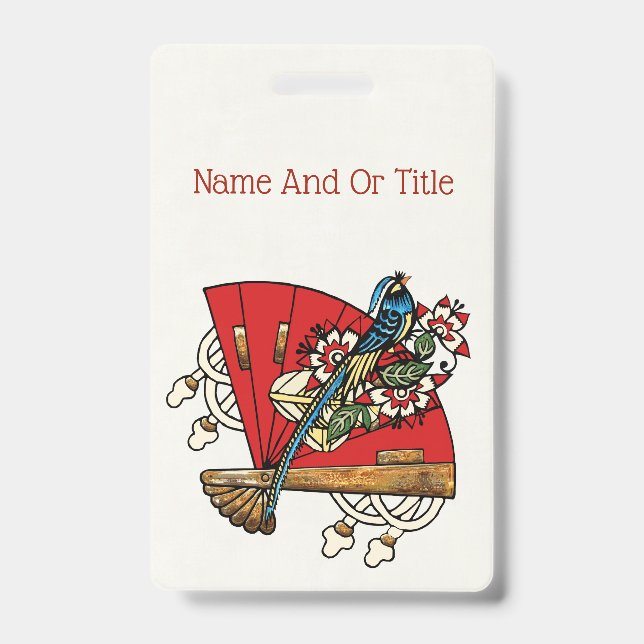 Asian Bird Deko Ausweis (Vorderseite)