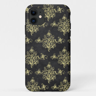 Asian Black and Gold Glitzer Florish iPhone Case-Mate iPhone Hülle