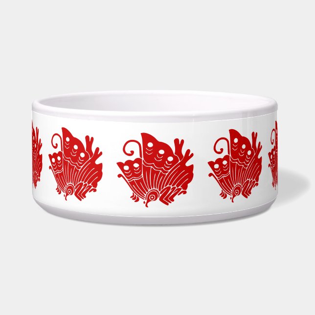 Asian Butterfly Japanese Kamon Design Napf (Vorderseite)