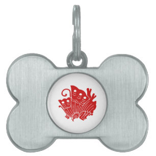 Asian Butterfly Japanese Kamon Design Tiermarke