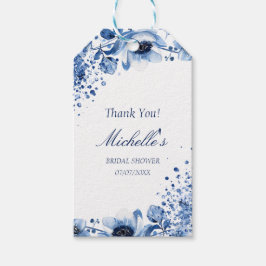 Asian Chinoiserie Light Blue Floral Bridgerton Geschenkanhänger