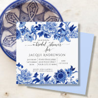 Asian Einfluss Light Blue Floral Saga