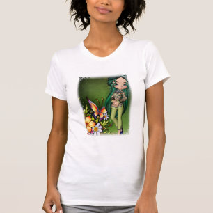 Asian Girl Beautiful Blume Design 7 T - Shirt