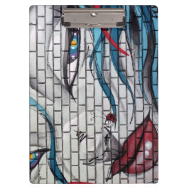 Asian Girl Graffiti Klemmbrett