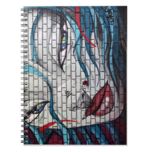 Asian Girl Graffiti Notizblock