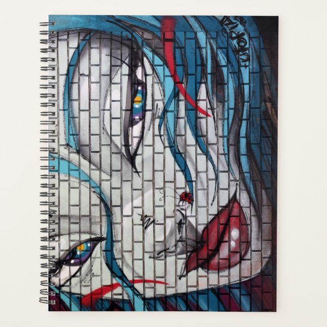 Asian Girl Graffiti Planer (Vorderseite)