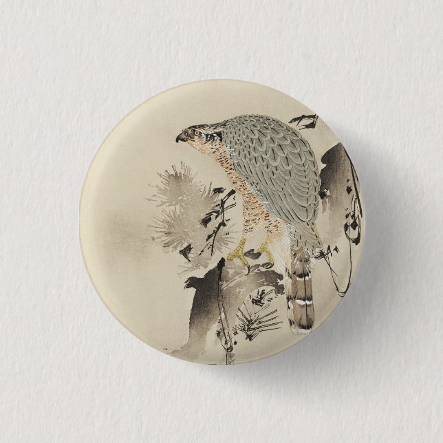 Asian Goshawk - 1890 Button (Vorderseite)