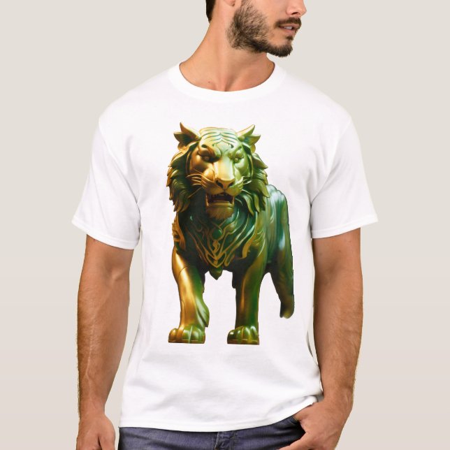 Asian Jade Tiger Concept Art  T-Shirt (Vorderseite)