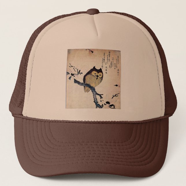 Asian Owl Truckerkappe (Vorderseite)
