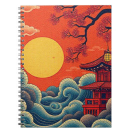 Asian Pacific Inspiriert Foto Spirituosen Notebook Notizblock