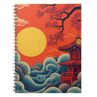 Asian Pacific Inspiriert Foto Spirituosen Notebook Notizblock