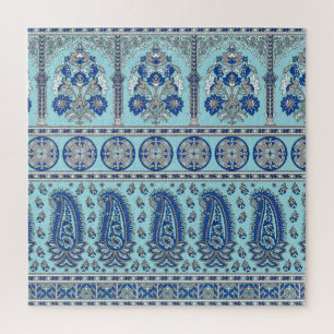 Asian Paisley Border: Traditionelles Design. Puzzle