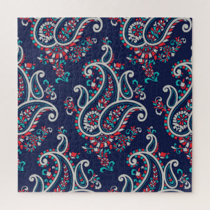 Asian Paisley: Traditionelles Nahtloses Design. Puzzle