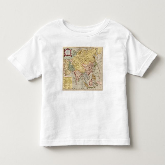 AsiaPanoramic MapAsia 2 Kleinkind T-shirt (Vorderseite)