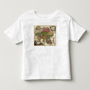 AsiaPanoramic MapAsia 5 Kleinkind T-shirt