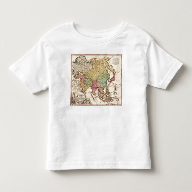 AsiaPanoramic MapAsia 6 Kleinkind T-shirt (Vorderseite)