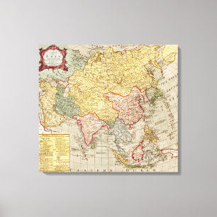 AsiaPanoramic MapAsia 9 Leinwanddruck