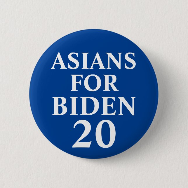 Asiaten für den Knopf Biden Button (Vorderseite)