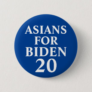 Asiaten für den Knopf Biden Button