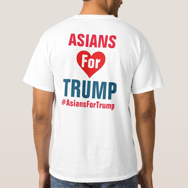 Asiaten für Trumpf-T - Shirt (Rückseite)
