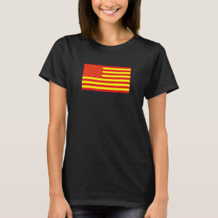 Asiatisch-amerikanische Flagge T-Shirt