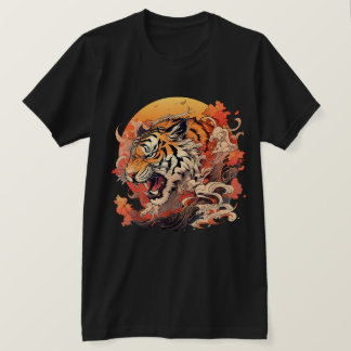 Asiatisch Inspiriert Vintager Retro Japanischer Ti T-Shirt
