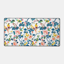 Asiatisch Inspirierte Muster, farbenfrohe Blume Vö Schreibtischunterlage