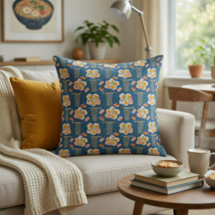 Asiatisch Inspiriertes Kissen mit Nudeln