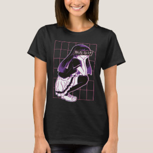 Asiatisch-japanisches niedliches Mädchen T-Shirt
