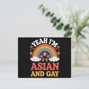 Asiatisch und schwul Queer Asiatisch Chinesisch Ko Postkarte