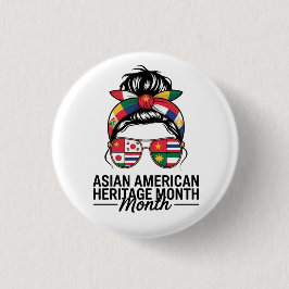 asiatische amerikanische und pazifische Inselbewoh Button