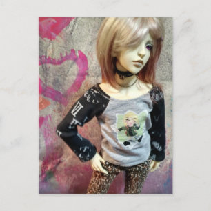 Asiatische Ball-Puppe, Dollzone Floy Postkarte