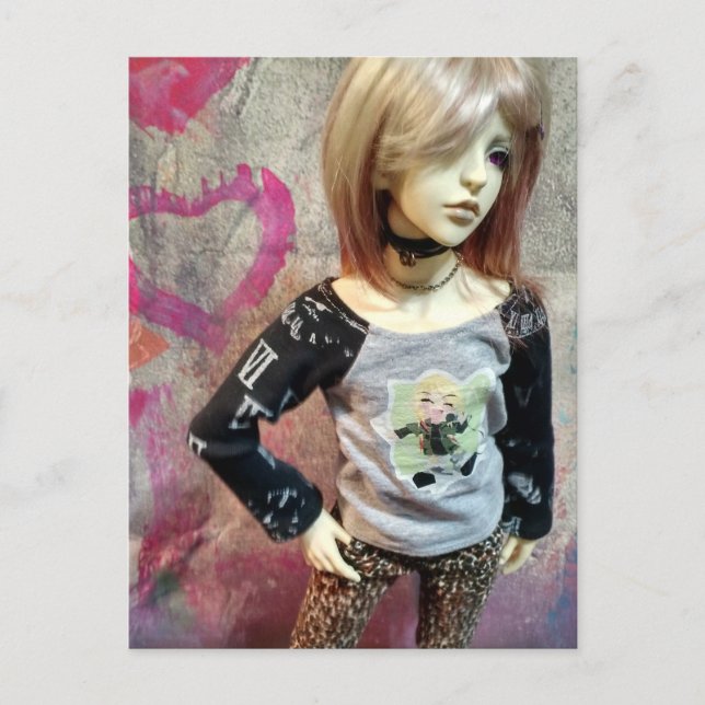 Asiatische Ball-Puppe, Dollzone Floy Postkarte (Vorderseite)