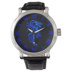 Asiatische Blaudrachenwache Armbanduhr